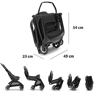 Carucior de plimbare Bugaboo Butterfly Black/Stormy Blue