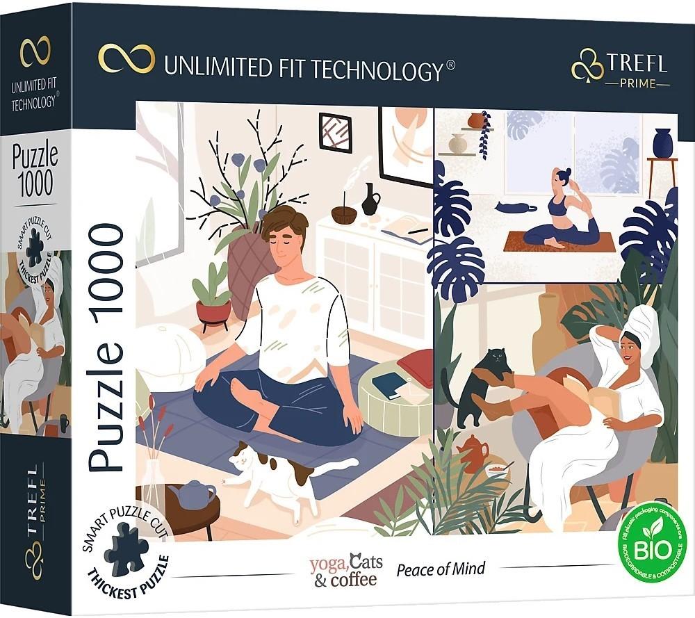 Puzzle Trefl UFT Yoga Cat's & Cofee (10695)