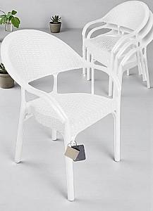 Scaun terasa Capissi Bamboo Alb