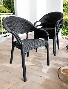 Scaun terasa Capissi Bamboo Antracit