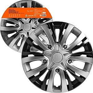 Capac pentru roti AIRLINE 13 Lion T argintiu/negru 2buc AWCC-13-05