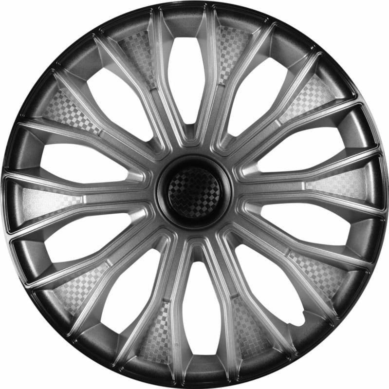Capac pentru roti AIRLINE 14 Voltek + argintiu/negru 2buc AWCC-14-15