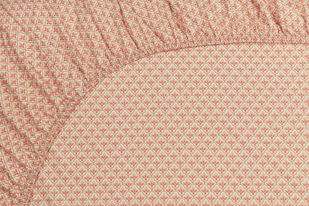 Cearsaf pentru pat PIP Studio Mi Vida 160x200 Light pink