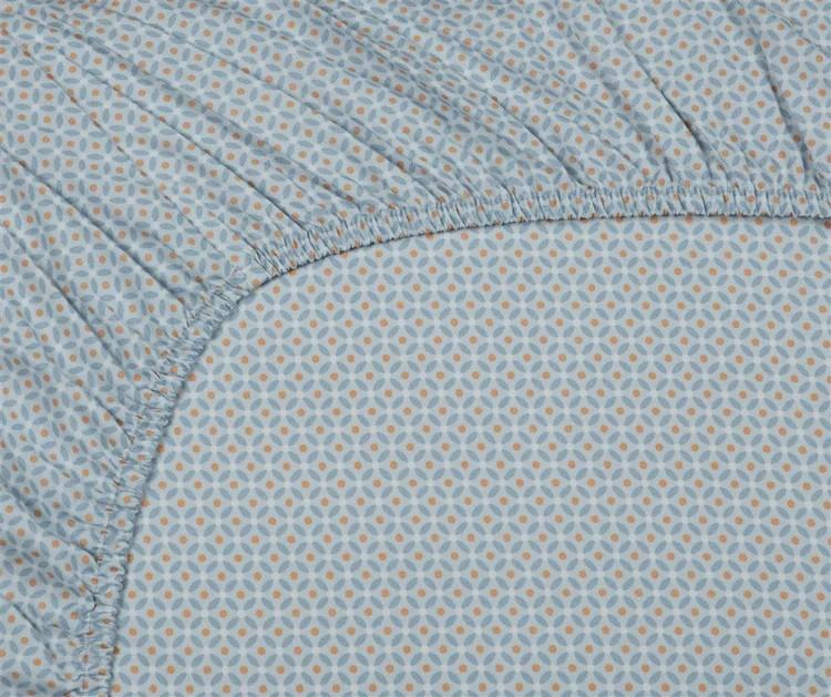 Cearsaf pentru pat PIP Studio Cross Stitch 180x200 Grey blue