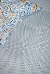 Cearsaf pentru pat PIP Studio Cross Stitch 160x200 Grey blue