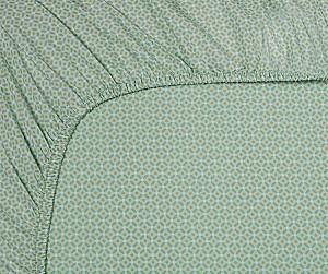 Cearsaf pentru pat PIP Studio Cross Stitch 180x200 Light Green