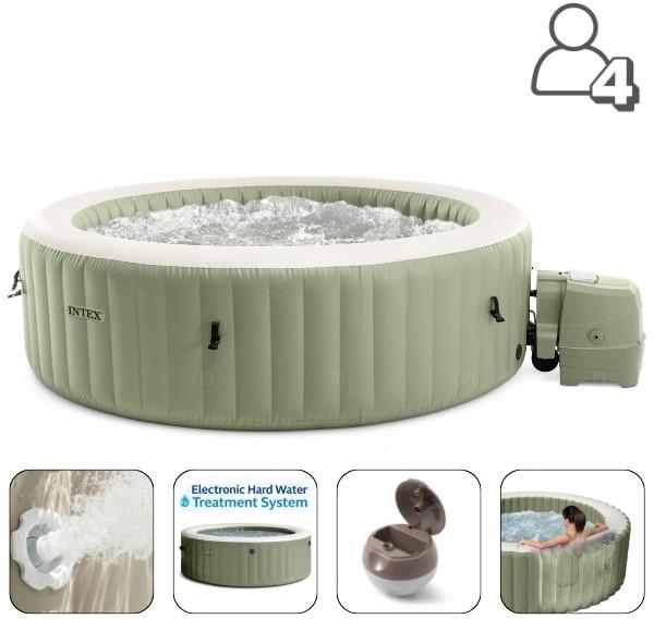 Piscina Intex Bubble Massage 196х71 cm Olive