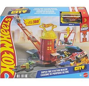  Hot Wheels Super Fire Station Rescue (JHL95)