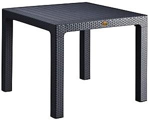 Masa de gradina Capissi Rattan 90x90 Antracit