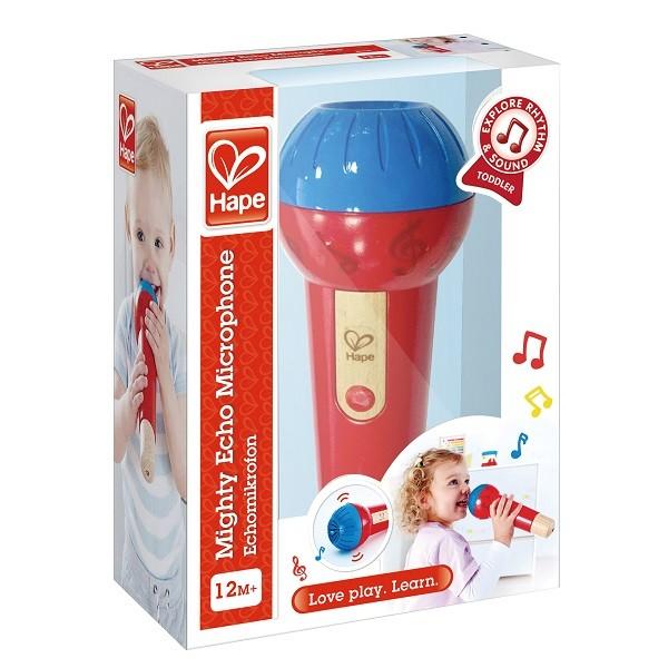 Jucarie interactiva Hape Microfon din lemn