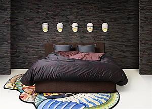 Albituri de pat Moooi Dodo Pavone 140x200/220 Blue