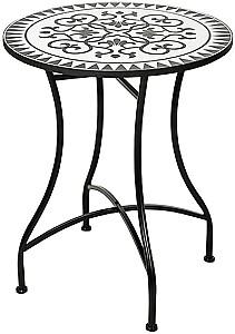Masa de gradina ProGarden Bistro Mozaic metal si piatra D60cmX71cm