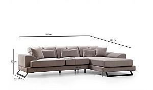 Canapea coltar Trendy Frido dreapta (L3+Chl)