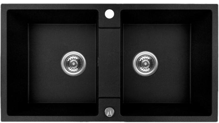 Chiuveta de bucatarie Backer NONA DUO BLACK 800x440