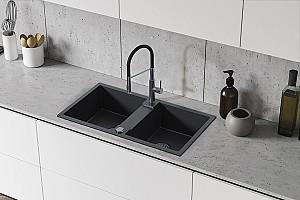 Chiuveta de bucatarie Backer NONA DUO BLACK 800x440