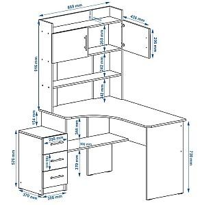 Masa pentru calculator Pehotin Forward Stejar Sonoma
