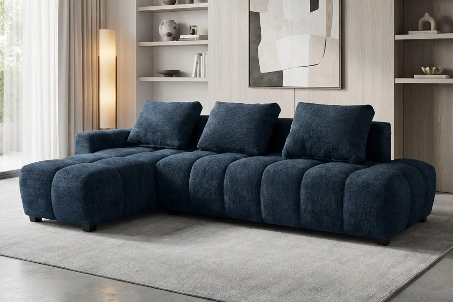 Canapea coltar Elegant Style Ambasador (3.1x1.75 m) Albastru Închis