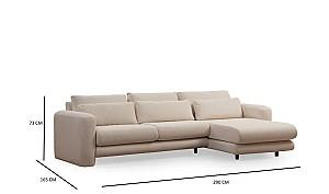Canapea coltar Trendy Lily Corner Right Crema