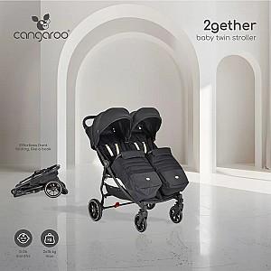 Carucior pentru gemeni Moni 2Gether Ultimate Grey