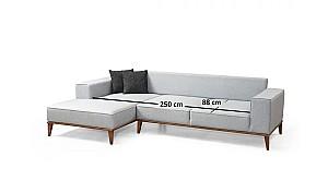 Canapea coltar Trendy Montana (Chl+3R) Gri Deschis