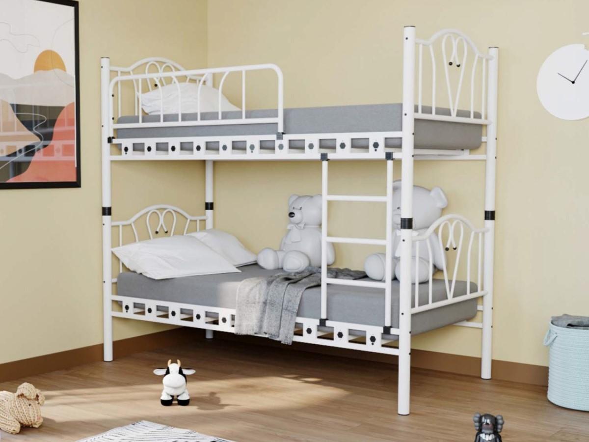 Pat copii MG-Plus Orkide (cu 2 nivele) 90x200 Alb