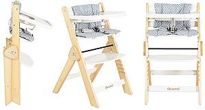 Scaun de masa simplu Moni Caramel White