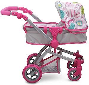 Carucior pentru papusa Moni Pink Rose