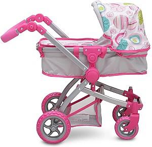 Carucior pentru papusa Moni Pink Rose
