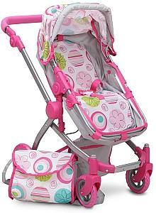 Carucior pentru papusa Moni Pink Rose
