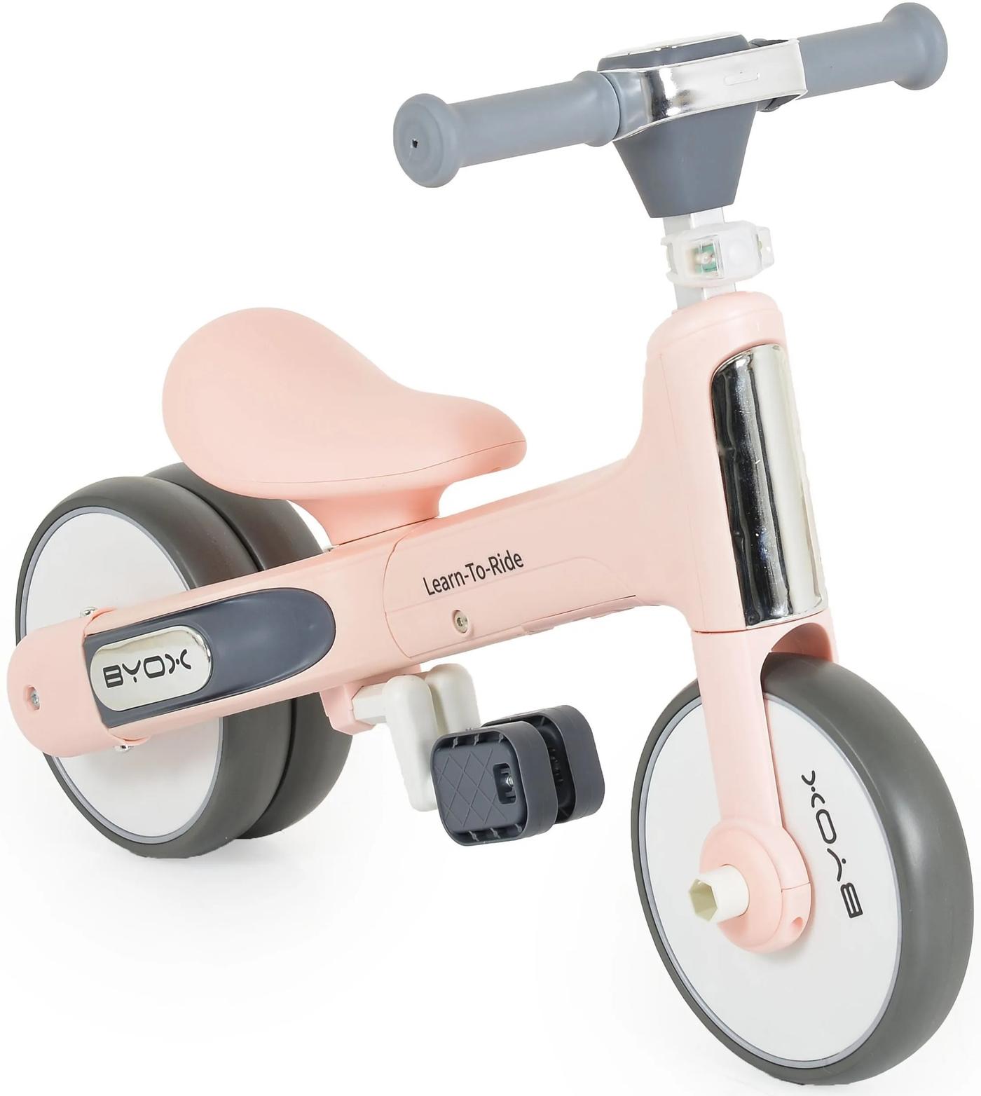 Bicicleta fara pedale Moni 2 in 1 Learn to Ride Pink