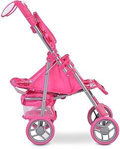 Carucior pentru papusa Moni Stars Pink