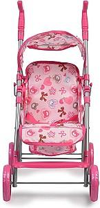 Carucior pentru papusa Moni Flower Garden Pink