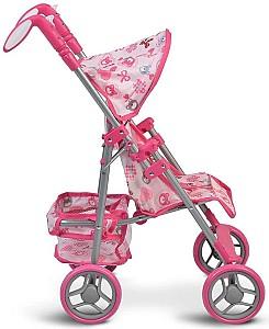 Carucior pentru papusa Moni Flower Garden Pink