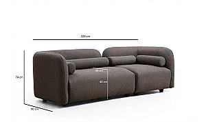 Canapea Trendy Victoria Gray Bouclette