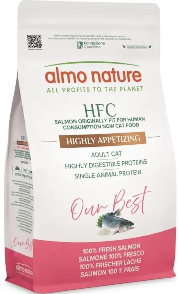 Hrana uscata pentru pisici Almo Nature HFC Our Best Adult Highly Appetizing Salmon