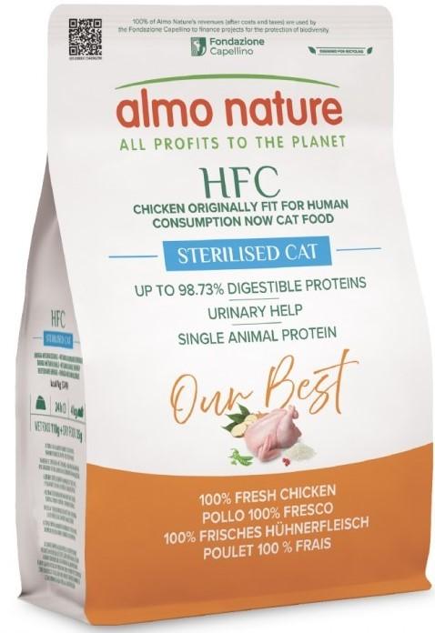 Hrana uscata pentru pisici Almo Nature HFC Our Best Adult Sterilised Fresh Chicken