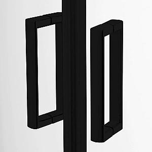 Cabina de dus New Trendy Suvia Black 80x80x206 ZS-0017 (cu cadita)