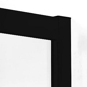 Cabina de dus New Trendy Suvia Black 80x80x206 ZS-0017 (cu cadita)