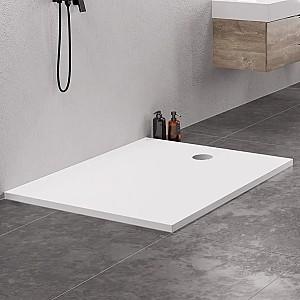 Cadita de dus New Trendy Nex Rectangular White 140x90x3.5 cm B-0465