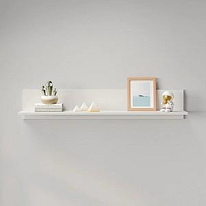Raft de perete MBS Lilu (110x22x20 cm) Alb