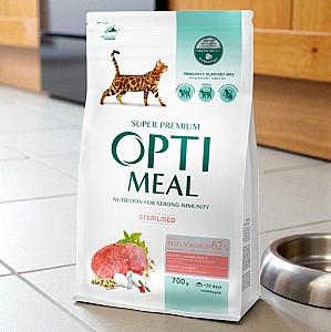 Hrana uscata pentru pisici Optimeal Adult Cat Sterilised Turkey & Oats 700g