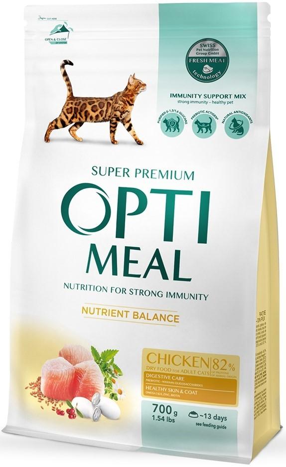 Hrana uscata pentru pisici Optimeal Adult Cat Nutrient Balance Chicken 700g