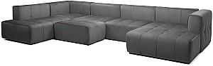 Canapea coltar Crinela Monaco (M04L+M05+M01+M0 1+M03R+3 perne) Gri Inchis