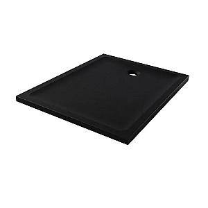 Cadita de dus New Trendy Mild Stone Rectangular Black 110x80x4.5mm B-0592