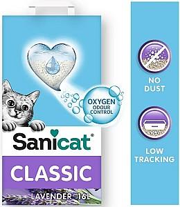 Asternut pentru litiere Sanicat Classic Lavender 16L