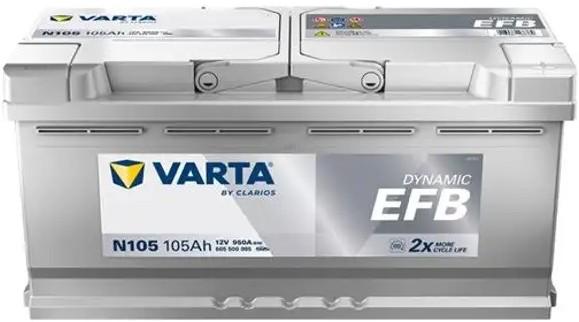 Acumulator auto Varta Blue Dynamic EFB N105 12V 105Ah 950A (605 500 095)