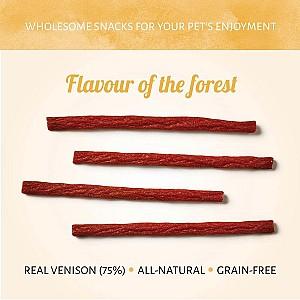 Snackuri pentru caini Antos Wild Sticks Venison 400g