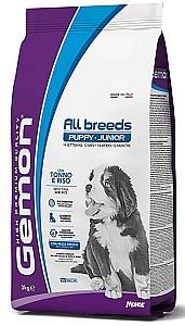 Hrana uscata pentru caini Gemon Dry Dog Mini Puppy & Junior Tuna/Rice