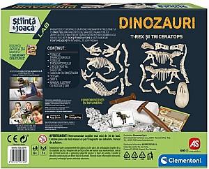 Set de cercetare pentru copii AS Company Dinozauri: T-Rex si Triceratop RO (1026-50749)