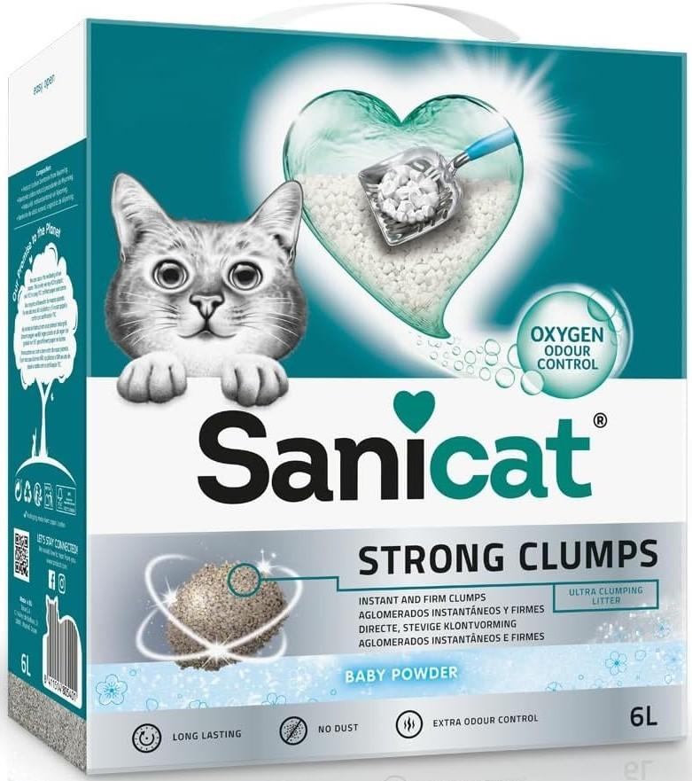 Asternut pentru litiere Sanicat Strong Clumps 6L
